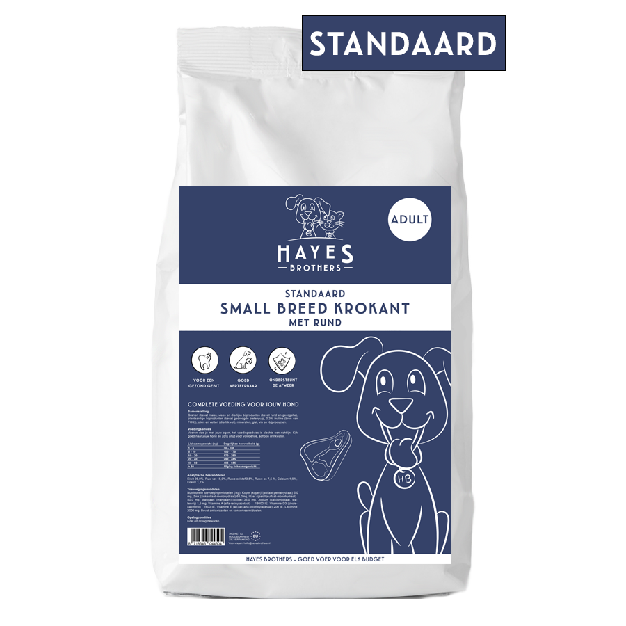 Uitgaand opladen astronomie Hayes Brothers Standaard Small Breed | 7KG